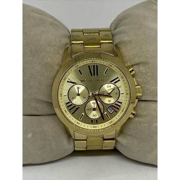 Michael Kors Runway MK5777 Men's Stainless Steel Analog Dial Quartz Watch RQ50 - Picture 3 of 12